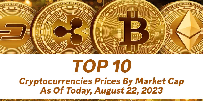 Top 10 Cryptocurrencies Prices By Market Cap As Of Today August 22