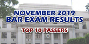 Bar Exam Results November 2019