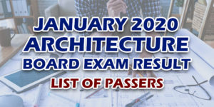 Architecture Board Exam Result January 2020