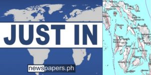 Earthquake Just In Newspapers