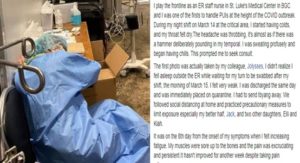 ER Nurse in St Lukes COVID-19