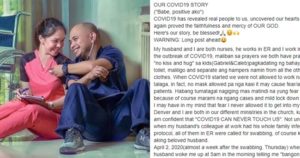 Female Nurse Husband Positive COVID-19