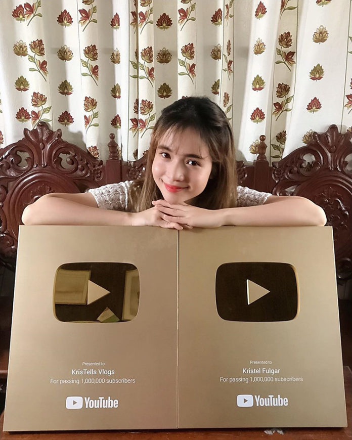 Kristel Fulgar Receives Two Youtube Gold Play Buttons