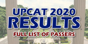 UPCAT 2020 Results