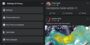Facebook Dark Mode on iOS