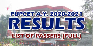 PUPCET Results