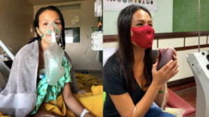 Iza Calzado donates blood plasma