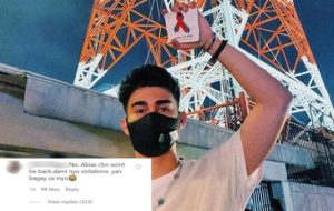 Inigo Pascual Fires Back at Basher's "Abias cbn wont be back" Comment