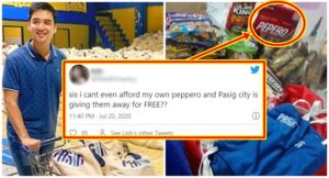 Netizens React to a Box of 'PEPERO' in Pasig City Food Pack