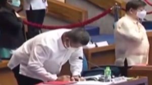 Remulla Caught Doing This While the National Anthem is Being Played