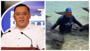 Roque Issues Statement Over Photos While Swimming with Dolphins