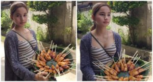 Beautiful 'Banana Cue' Vendor from Cotabato Goes Viral, Eliciting Reactions