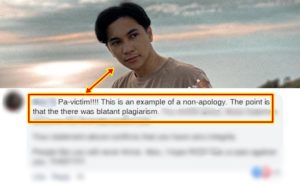 CJ Villavicencio Accused of Being 'Pa-victim' in his Apology Over Plagiarism Issue