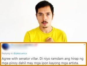 Jake Cuenca Reacts to Basher Who Told Him Celebrities Do Not Feel the Effects of the Pandemic