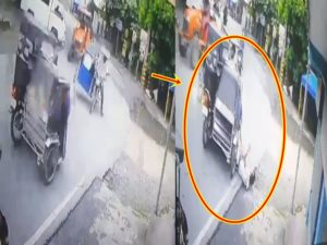 Overtaking Tricycle Driver