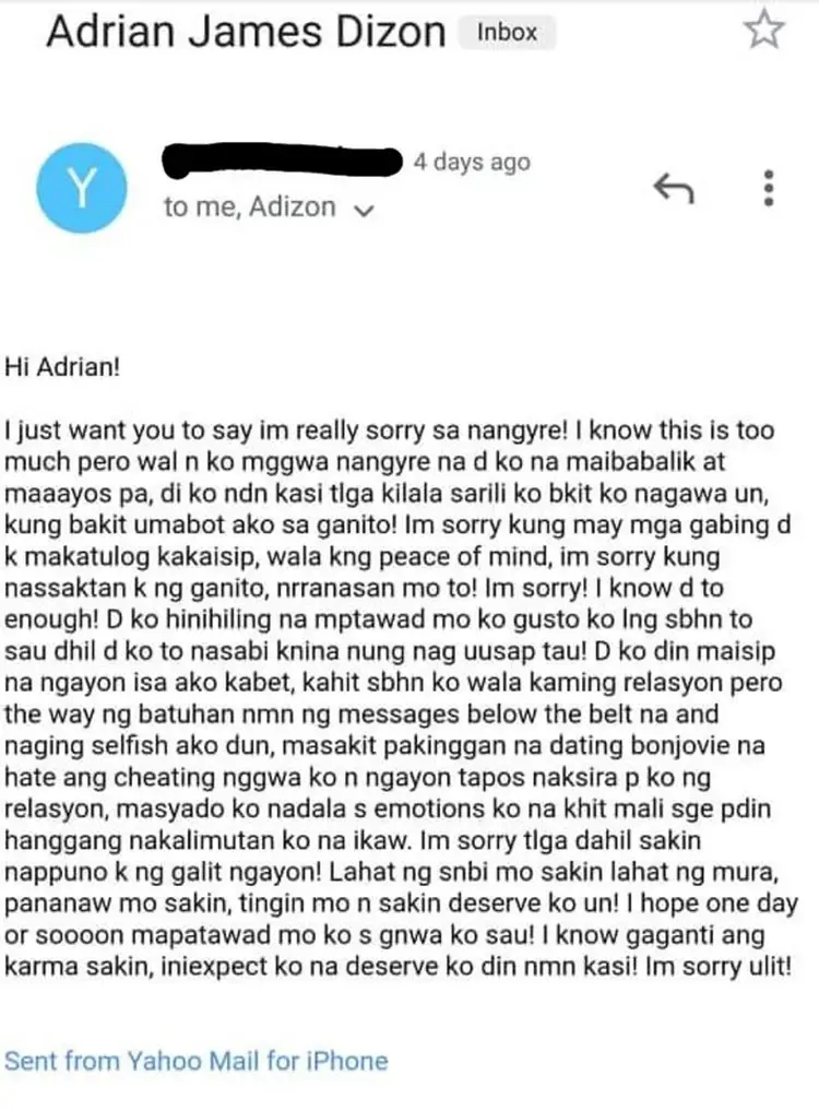Cheating Wife Apology