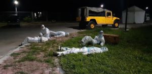 Exhausted Rescue Team