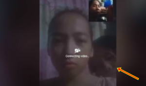 Ghost of an Old Woman Appears in a Video Call