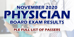 PLE Results November 2020 Full List