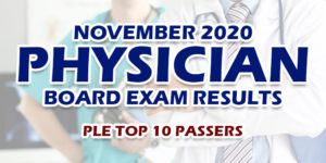 PLE Results November 2020 Top 10 Passers
