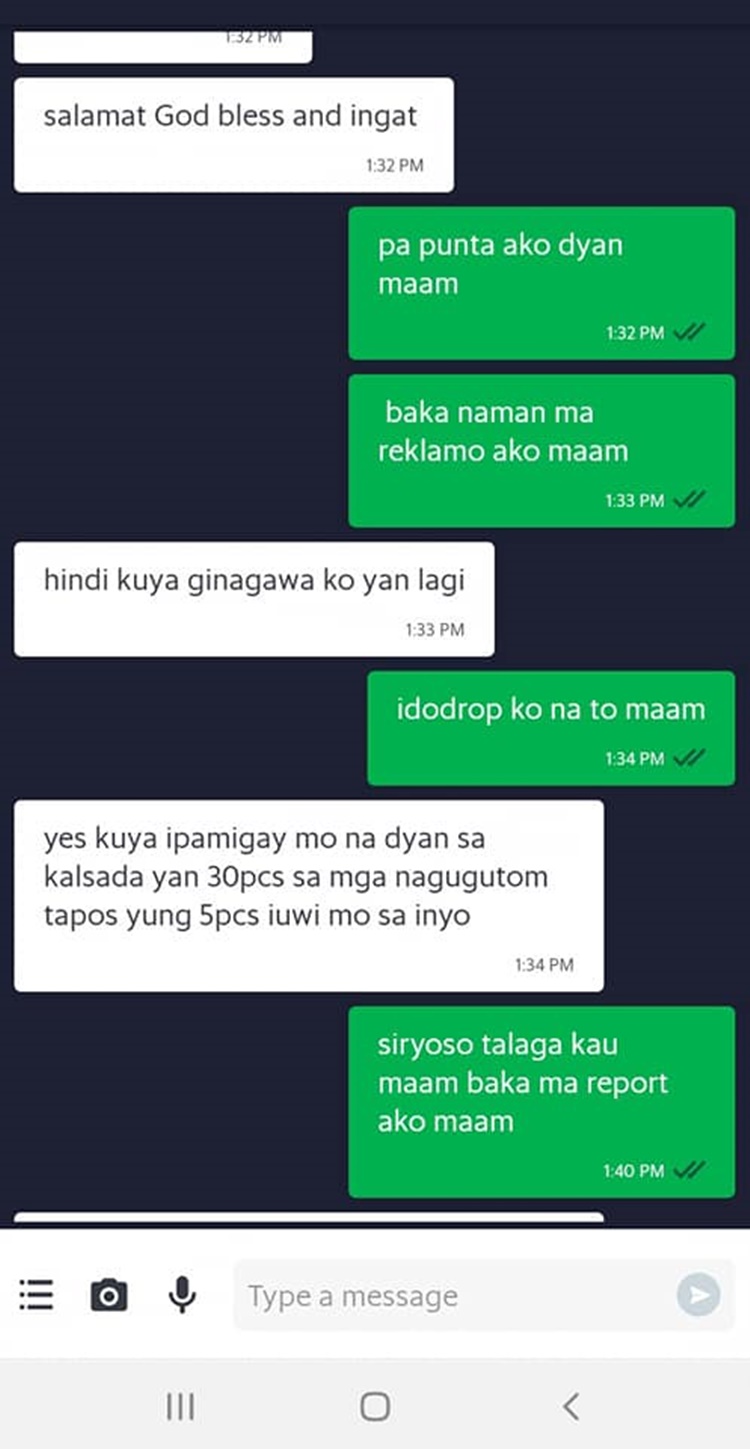 Kind Customer Asks Grab Rider To Give Her Orders to LessFortunate People