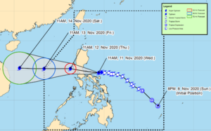 Typhoon Ulysses Latest Update as of 2 PM (November 11, 2020)