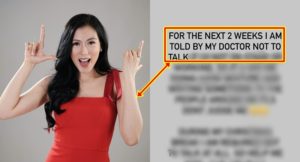 Alex Gonzaga Advised by Doctor Not to Talk for 2 Weeks Due to This