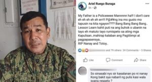Catanduanes Town Police Chief Ariel Buraga, Relieved
