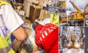 Crane Used to Remove Obese Man From his House in France