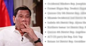 Duterte Names Legislators Allegedly Involved in Corruption