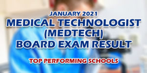 MedTech Board Exam Result January 2021 Top Performing Schools