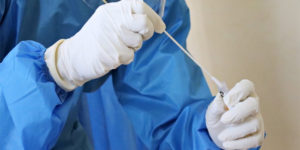 Pooled swab testing