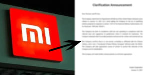 Xiaomi statement
