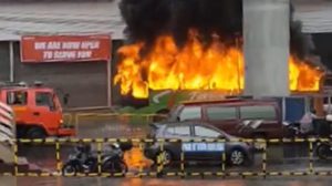 Bus Passenger Sets Conductor on Fire in Quezon