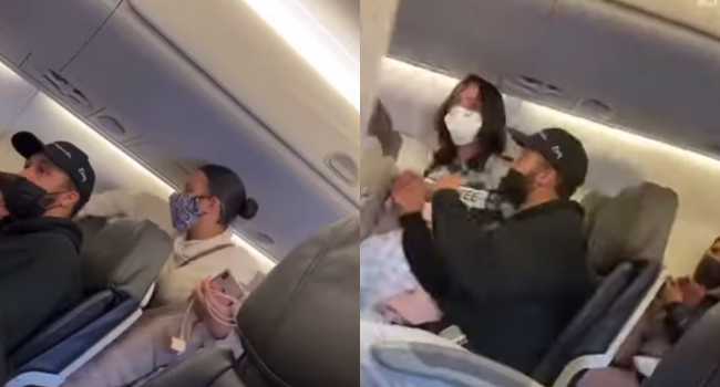 Mother Holding Baby Punched By Passenger Escorted Off Airplane