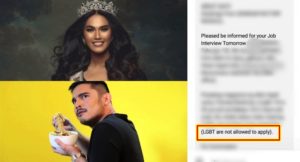 Marvin Agustin called out on job posting banning LGBT