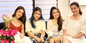 Sunshine Cruz and her daughters