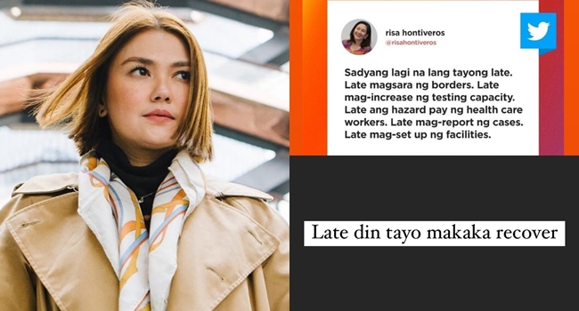 Angelica Panganiban Adds Another 'Late' in Sen. Risa Hontiveros' List