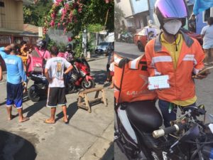 Several Delivery Riders