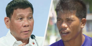 Filipino fisherman and President Duterte