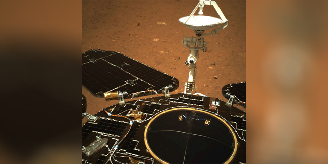 A Martian rover took its first drive on the surface of the Red Planet, according to China.