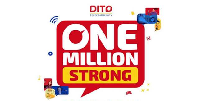 DITO Telecommunity hit one million subscribers