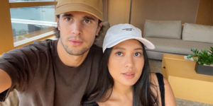 Isabelle Daza and husband