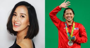 Bianca Gonzalez and Hidilyn Diaz