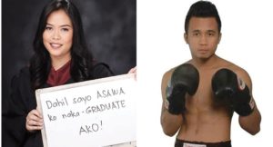 Cum Laude graduate and boxer husband