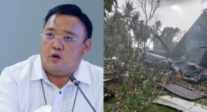 Roque on C-130 plane