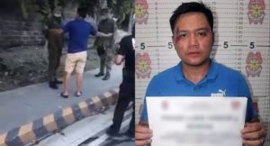 man on traffic violation confrontation