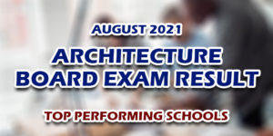 Architecture Board Exam Result August 2021 TOP PERFORMING SCHOOLS