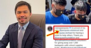 Manny Pacquiao, Jimuel and Michael Pacquiao