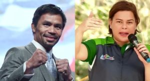 Pacquiao and Sara Duterte